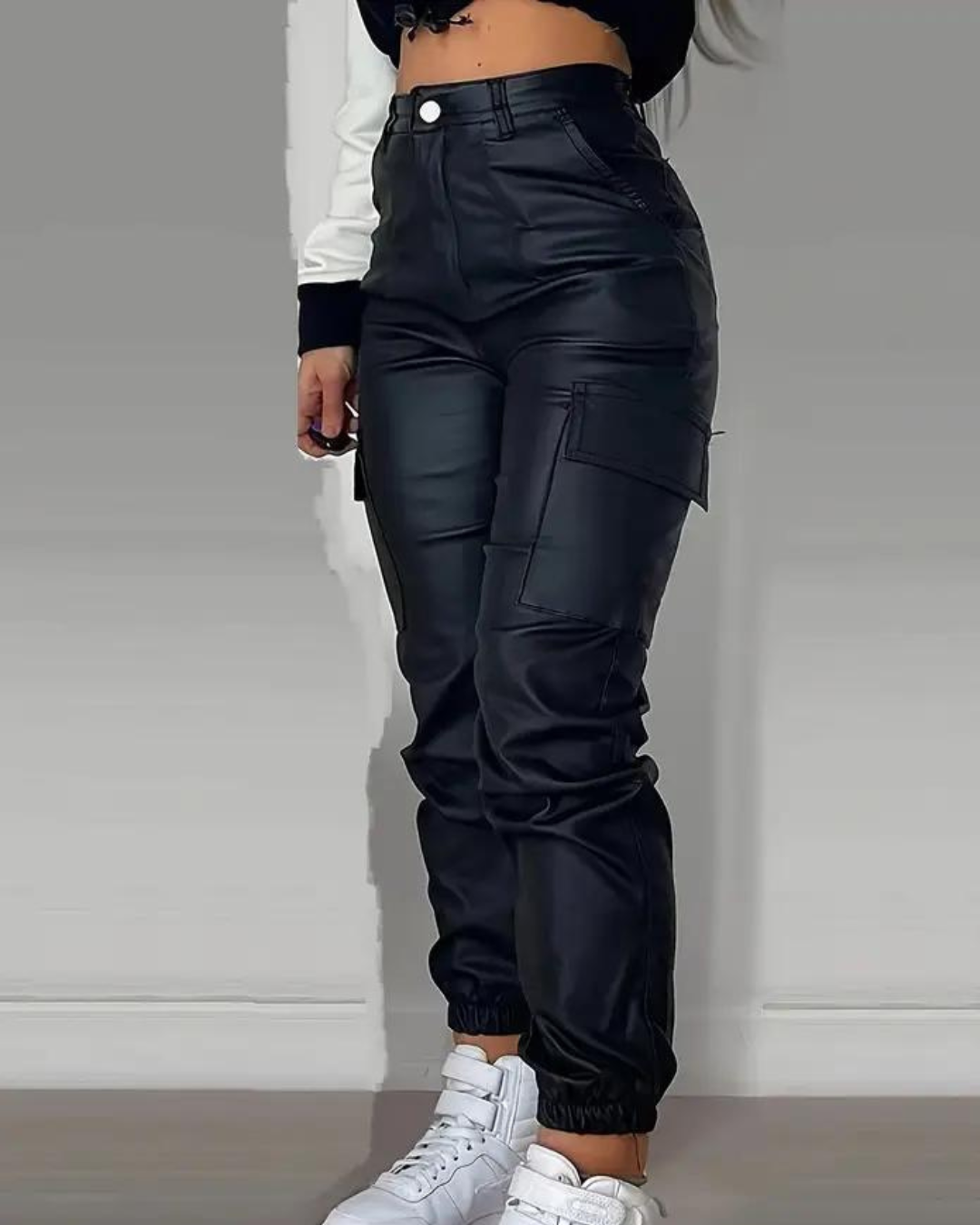 Noëlle | Latex cargo broek