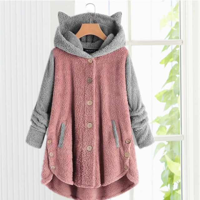 Zoë | Trendy cape met leuke kattenoortjes