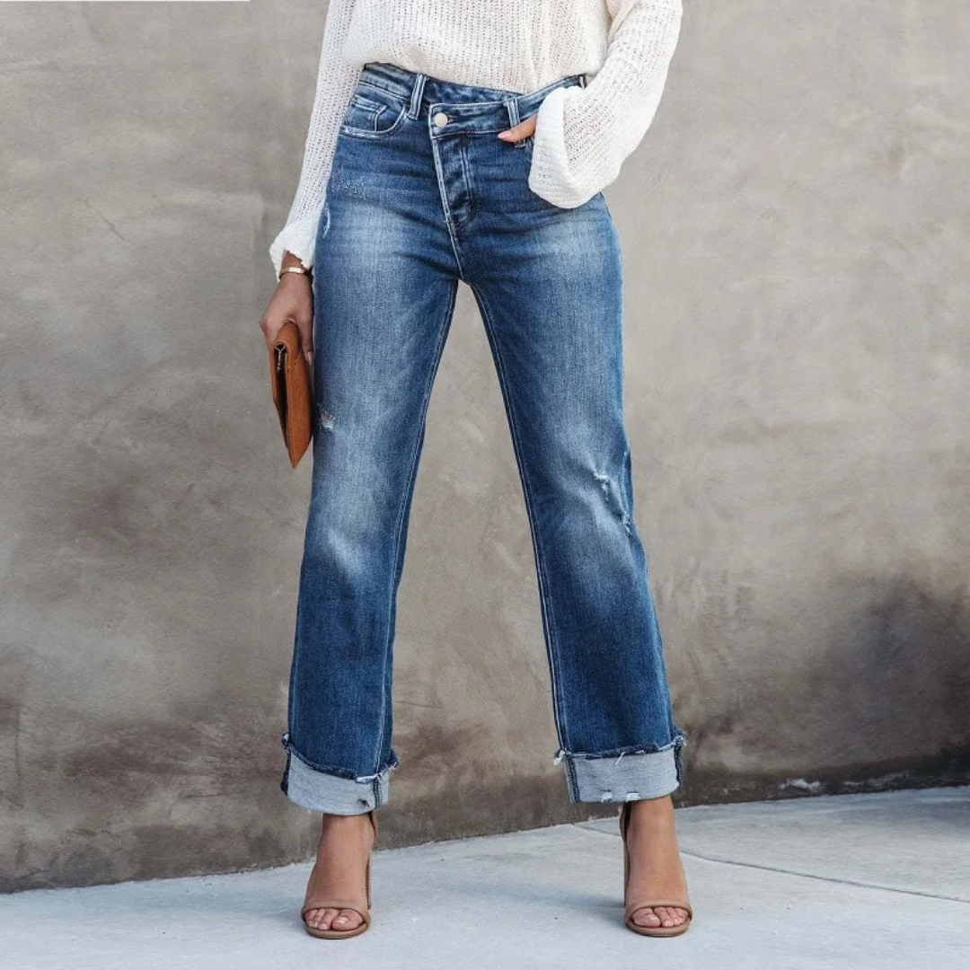 Iris | Trendy High-Waist Jeans voor een Casual Look