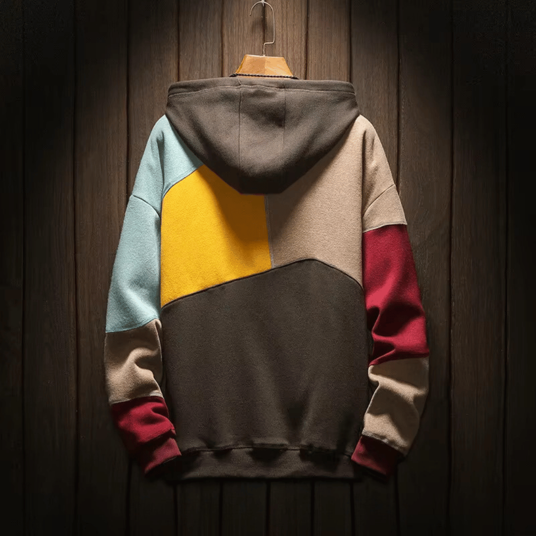 Jasper | Heren Hoodie met Uniek Vierkant Ontwerp