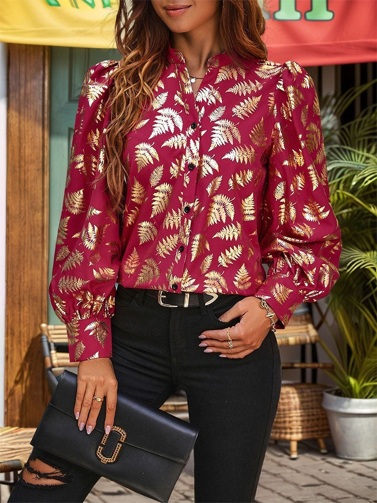 Livia | Stijlvol warm shirt met print voor vrouwen