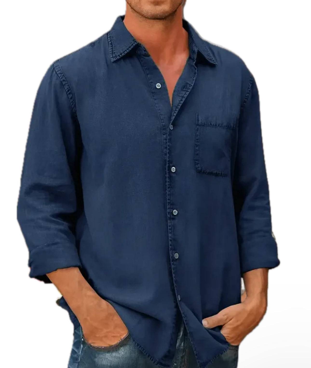 Maxime | Button-down overhemd van denim