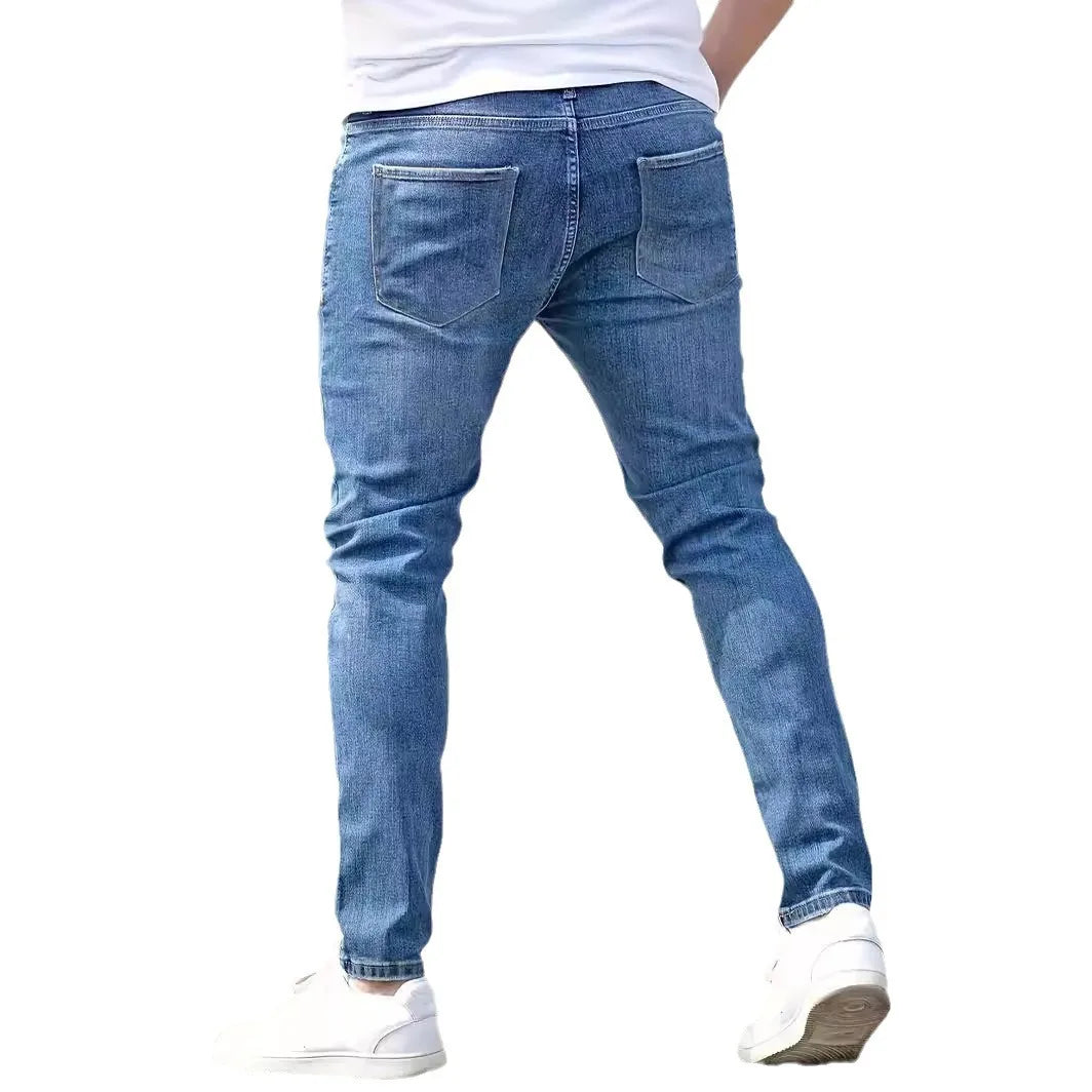 Timo | Vintage Gaten Skinny Jeans voor Mannen