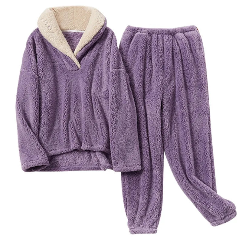 Sam | Pyjamaset van fleece voor dames