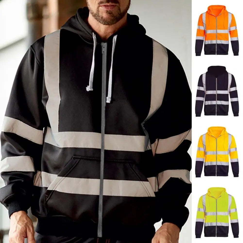 Jeroen | Superieur Zichtbare Hoodie met Reflecterende Strip