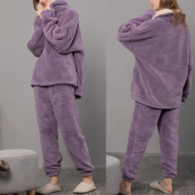 Sam | Pyjamaset van fleece voor dames