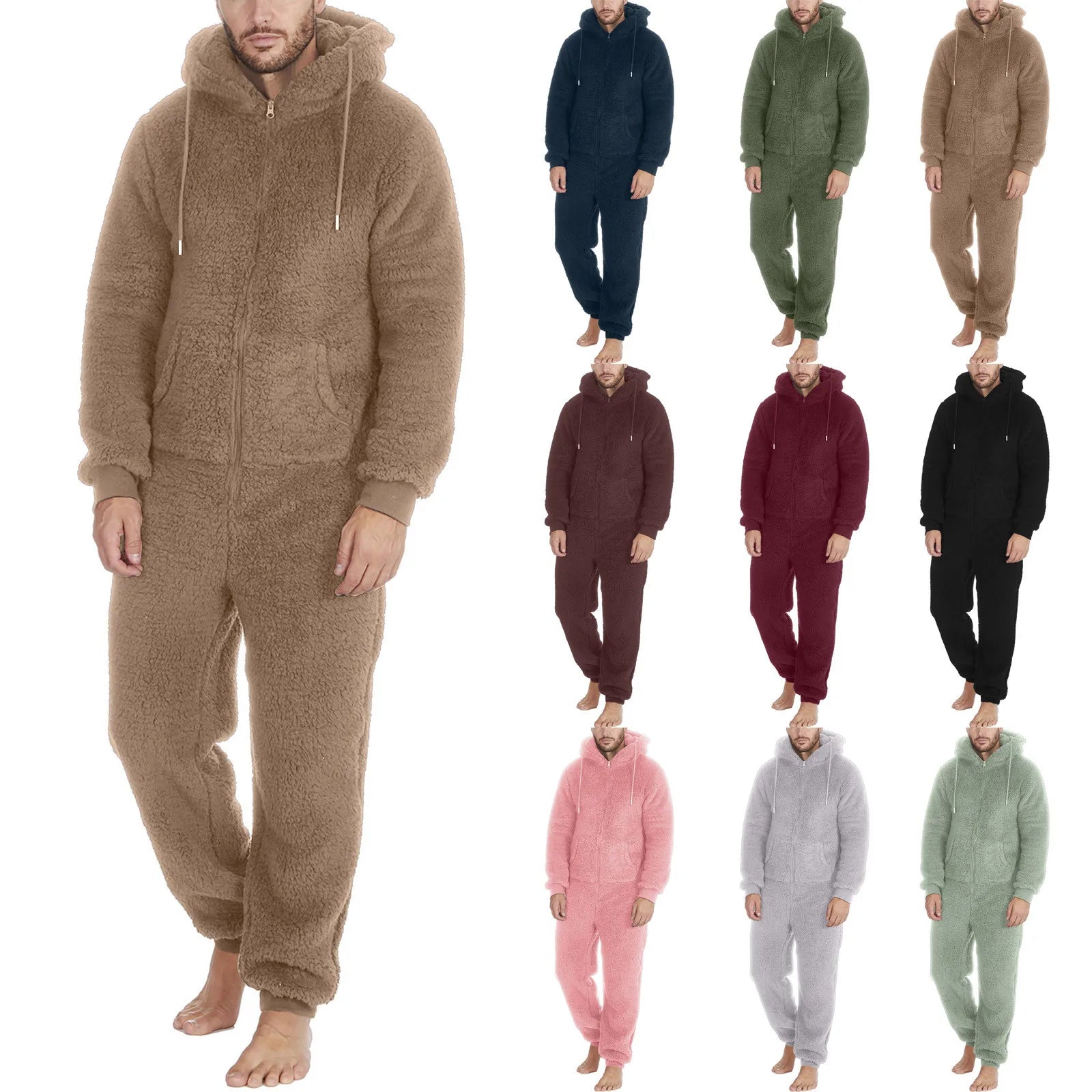 Sam | Gezellige Mannen Pyjama Overall