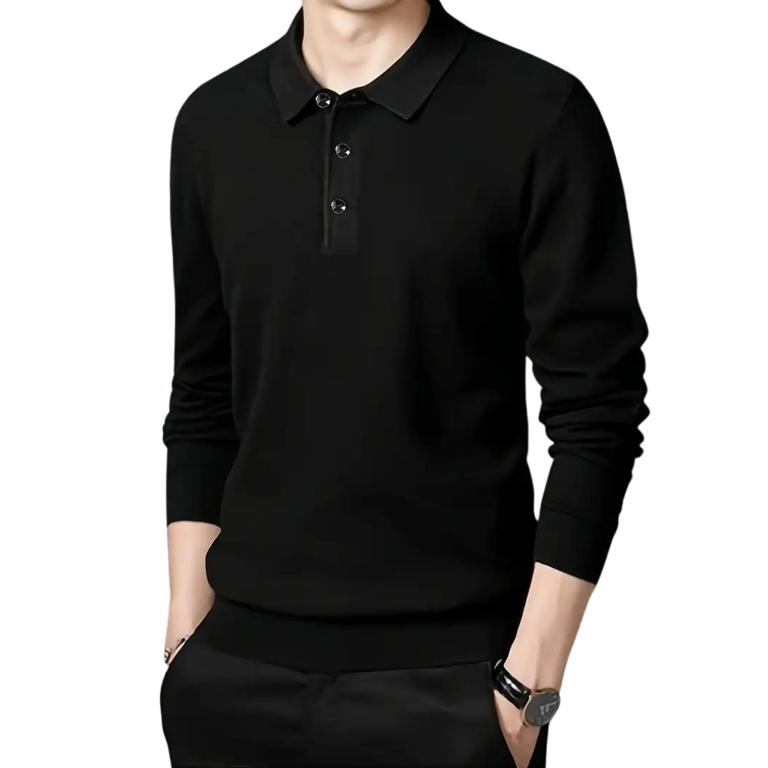 Milo | Casual Lange Mouwen Polo Shirt