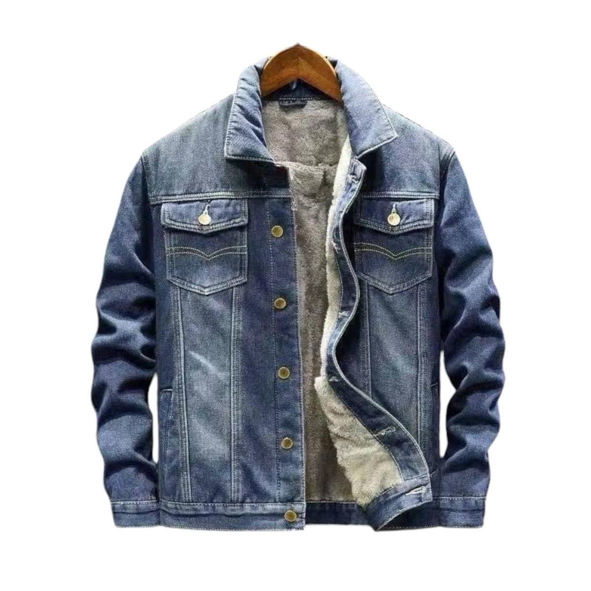 Noah | Denim Jack Met Warme Fleece Voering