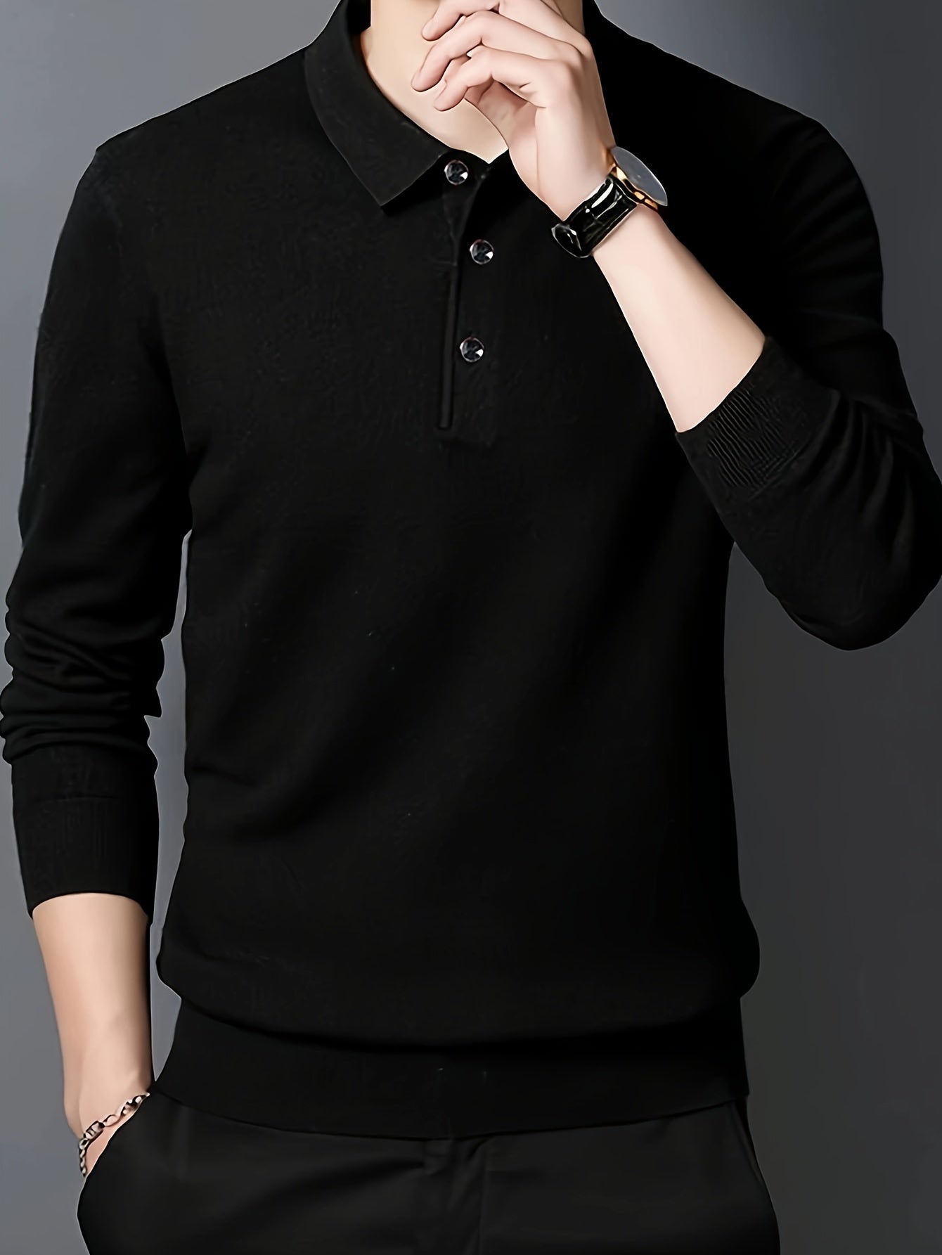 Milo | Casual Lange Mouwen Polo Shirt