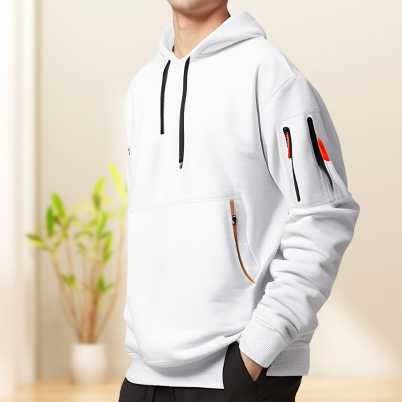 Stefan | Stijlvolle hoodies met halve rits