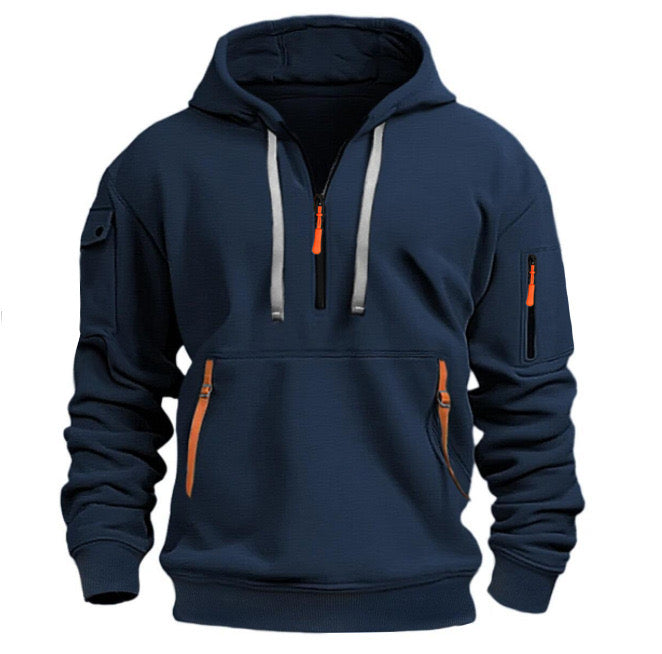 Stefan | Stijlvolle hoodies met halve rits