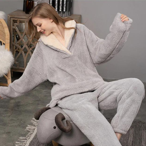 Sam | Pyjamaset van fleece voor dames