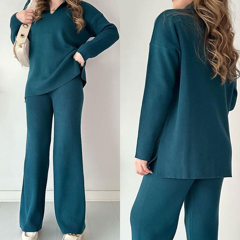 Alix | Casual Damesset met Broek en Lang Shirt