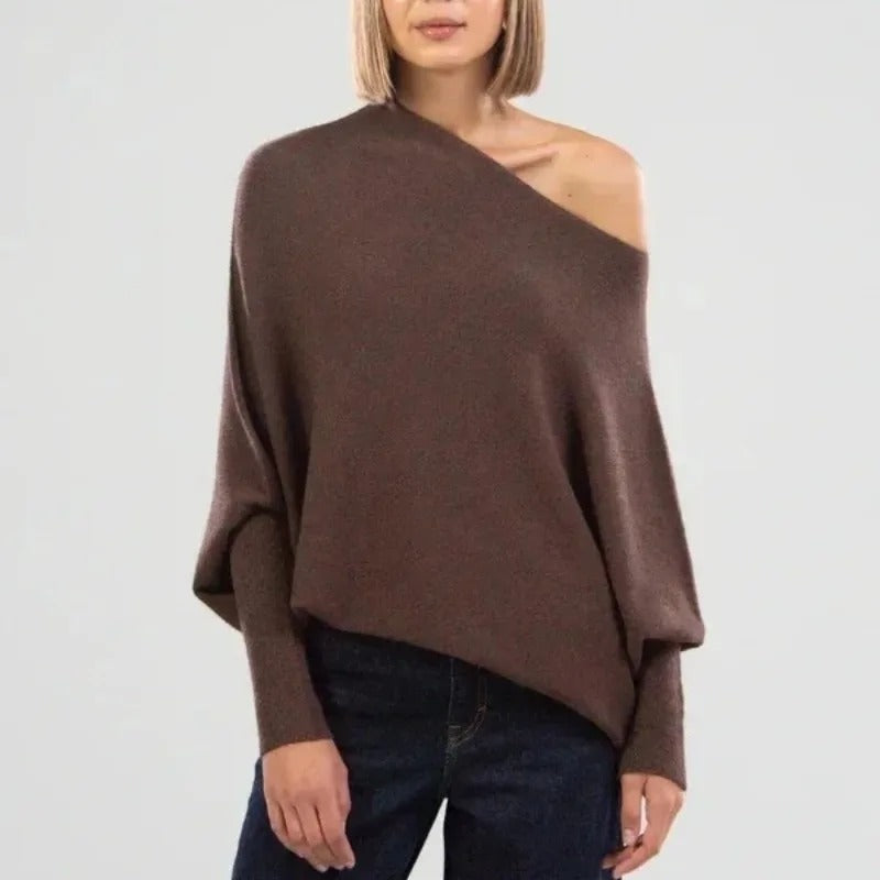 Lara | Elegante Off Shoulder Trui Voor Dames